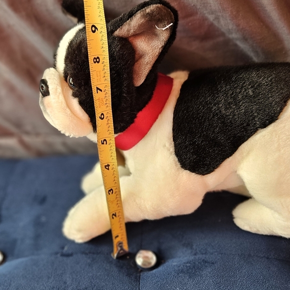 FAO Schwarz Plush Dog Boston Terrier Stuffed Animal Puppy - - Picture 6 of 7